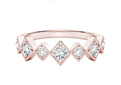 The Forevermark Tribute&amp;trade; Collection 7 Round Diamonds = 0.33 Stackable Ring