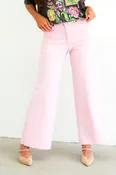 Come And See Pink Foam Wide Leg Pant