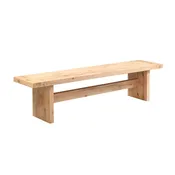 Alpine 74" Modern Dining Bench in Distressed Oak
