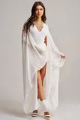 ADDAMS CAPE BODYSUIT IN WHITE