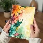 Retro Floral - Notebook & Journal Covers - Sublimation Transfers
