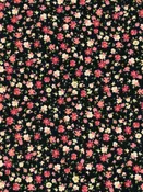 Black/Candy Pink/Dandelion/Multi Polyester/Lycra Ditsy Floral Print Double Brushed Rib Knit 58W