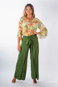 Camilla Flowy Mock Wrap Pants