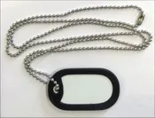 Blank Dog Tag Necklace (Sublimation)
