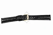 Crocodile Grain Chrono Style Leather Watch Straps