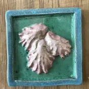 Oyster Tile (4" x 4") — Clay Trout Pottery