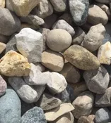 14 Tons (10 yards) of 1.5" - 3/4" Washed Granite, full truck load delivery