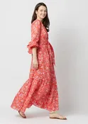 Ann Mashburn Aba Dress - Tomato/Pink