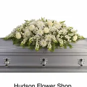Enduring Light Casket Spray by Hudson Flower Shop