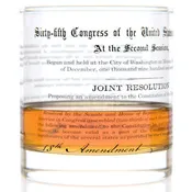 18th Amendment Rocks Glass