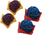 A & E Cage Loofah Bon Bons Small Animal Toy