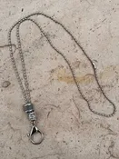 Captain Hook Necklace in Silver Tone