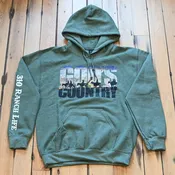 3:10 God's Country Hoodie in Heather Green