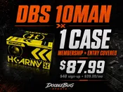 10MAN: Membership (entry covered) plus one case of paint