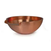 26" Round Copper Bowl w/ 12" Spillway — Connie's Pond & Koi LLC The Best Pond Store on the West Coast