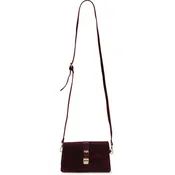 Almond Velvet Crossbody Bag
