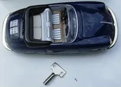 Blechtrommel Porsche 356 Wind Up Tin  Blue
