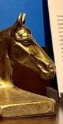 Brass Horse Head Bookends — Scribe Fine Papers