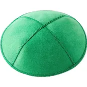 A37 - KELLY GREEN SUEDE KIPPAH