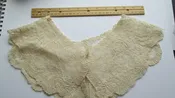 Ivory embroidered English net vintage collar