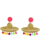 . Acrylic Sombrero Earrings