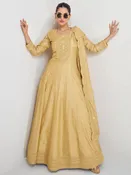 Art Silk Sequins - Anarkali Dress