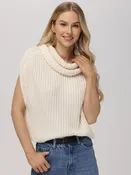 525 America Cate Sleeveless Sweater - Cream