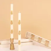 Meri Meri   Gold Pineapple Table Candles (x 2)