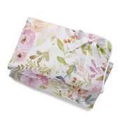 Blush Watercolor Floral Crib Rail Cover