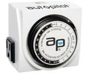 Autopilot Dual-Outlet Analog Grounded Timer, 1725W, 15A, 15-Minute On/Off, 24 Hour | Natty Garden
