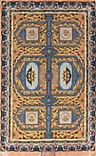 3x5 Silk Isfahan Rug, Vegetable Dyed Rug, Isfahan Persian Rug