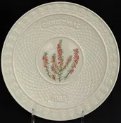 Belleek Christmas Plate - 1985