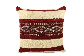 Berber Wool Pillow, Vintage Moroccan Cushion