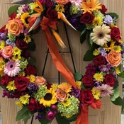 Colorful Sympathy Wreath