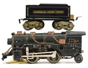 1938-39 AF No. 420 Die-Cast Steam Locomotive & No. 3199 Coal Tender (O-Gauge)