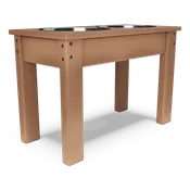 16" High Elevated Pet Feeder with 2 large bowls