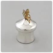 American Sterling Silver and Vermeil Tooth Fairy Box, The Prince Company, Pawley's Island, SC, New