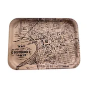 1856 Map of Columbus Tray