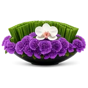 AFG 250-2 Modern Orchid & Carnation Designer Floral Arrangement