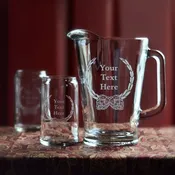 Beer Label Pitcher Set