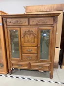 Vintage Oak Entertainment Armoire