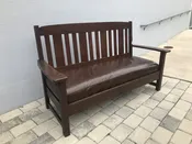 Antique “CHARLES LIMBERT” Drop Arm Settle