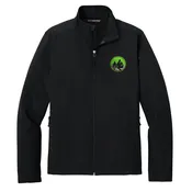 Adult Midweight Soft Shell Full Zip Jacket - Black