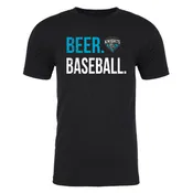 Charlotte Knights 108 Stitches Beer Baseball Short Sleeve T-Shirt