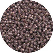 11/0 Japanese Seed Bead Gilt (Gold) Lined Waxy Chocolate*