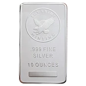 10 OZ SILVER BAR VARIOUS BRANDS
