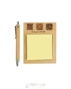 CRAFTS BY ALEXA - Birch Quilt Notepad w/Bamboo Pen