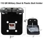 110 Quick Release Military Grade Steel Gun Rack Mounting Bracket - The Gun Grabber