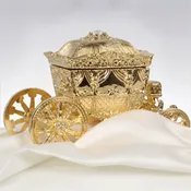 DB Exclusive Enchanted Ring Bearer Coach Pillow | David's Bridal