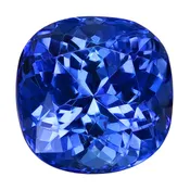 3.50ct AA Cushion Certified Tanzanite 9.00mm